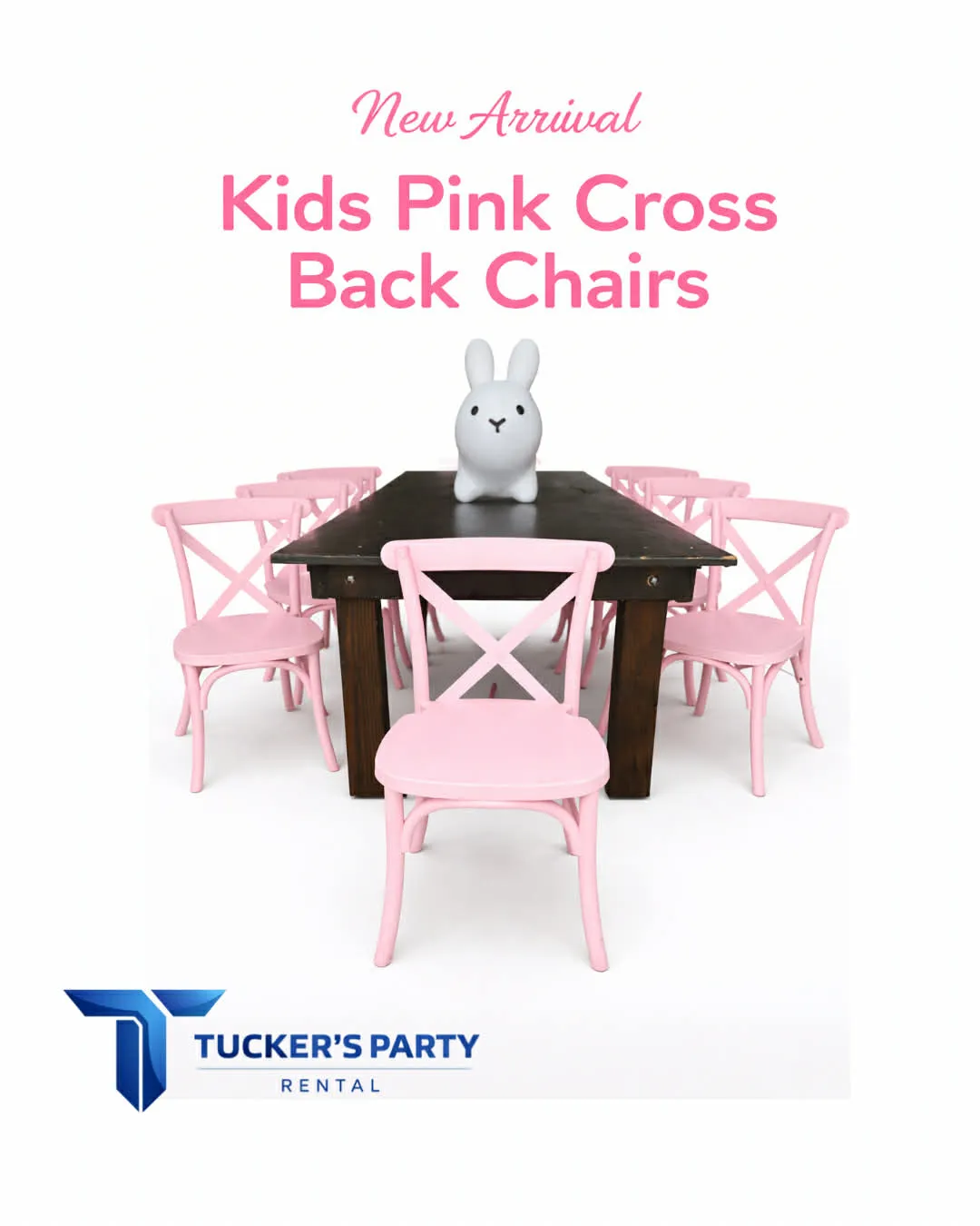 Kids Pink Cross Back Chair