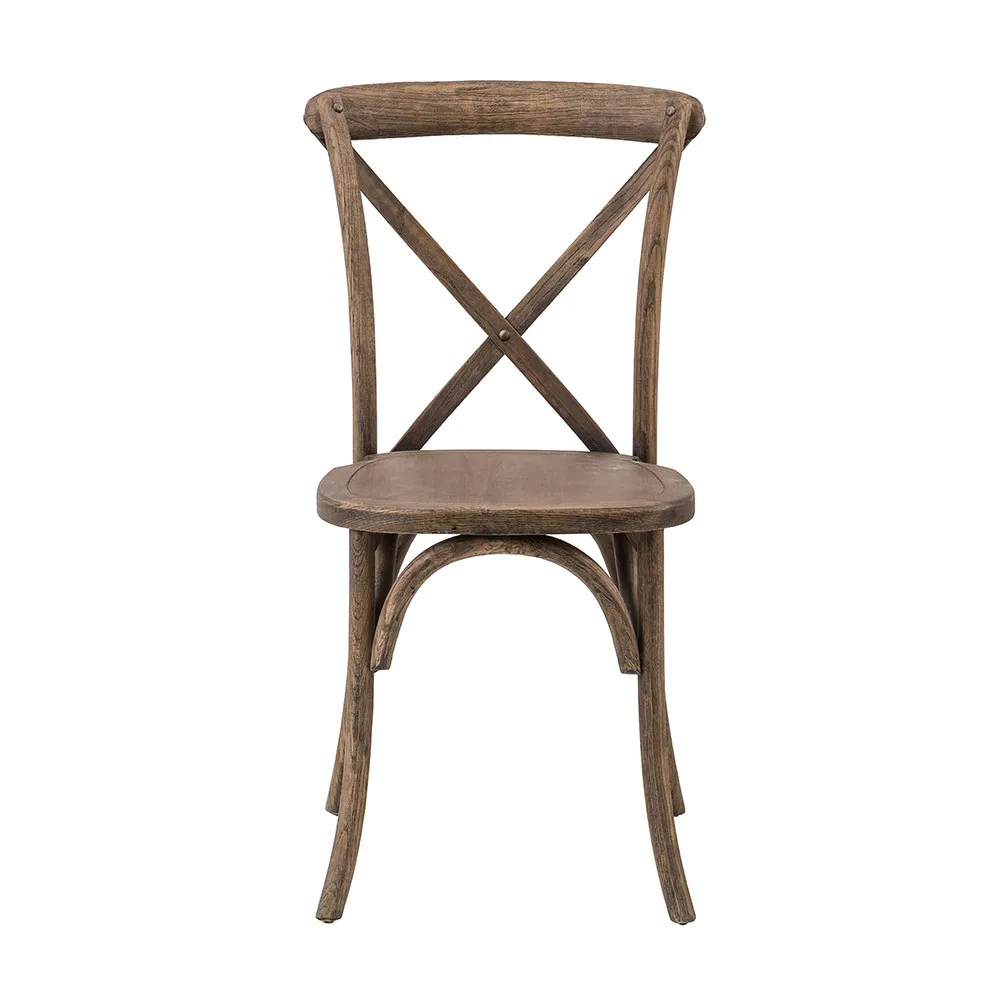 Dark Walnut Cross Back Chair