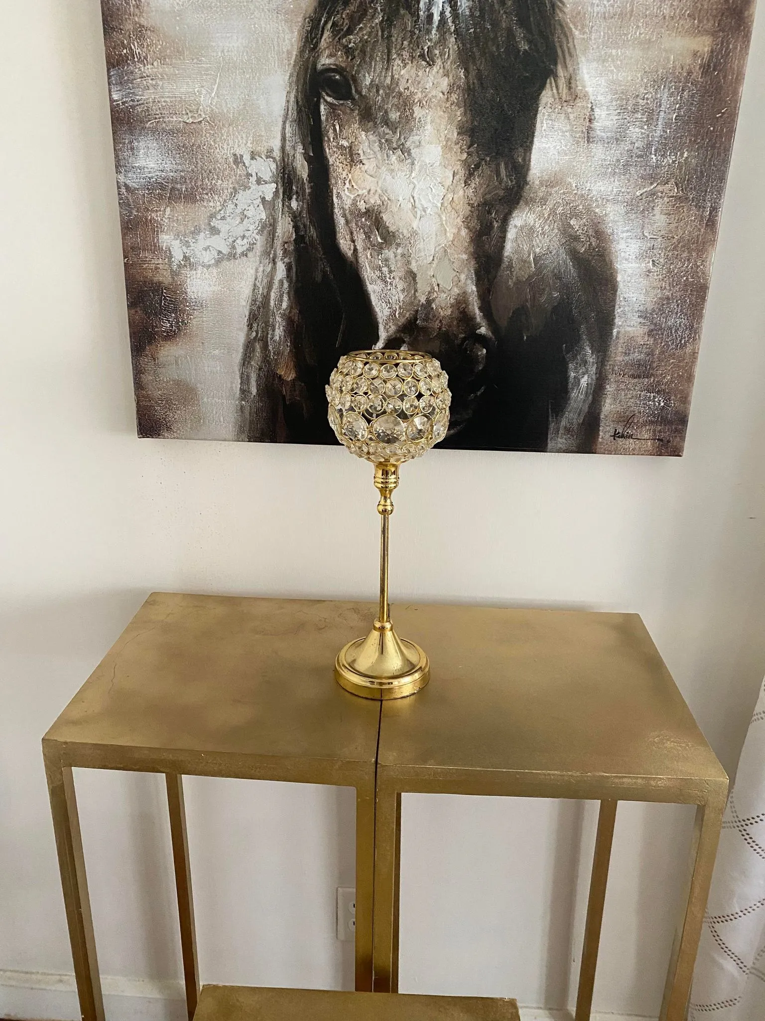 Gold Goblet Candle Holder 