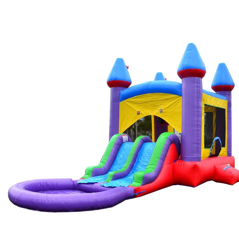 Water/Dry Jelly Bean Bounce House with Slide