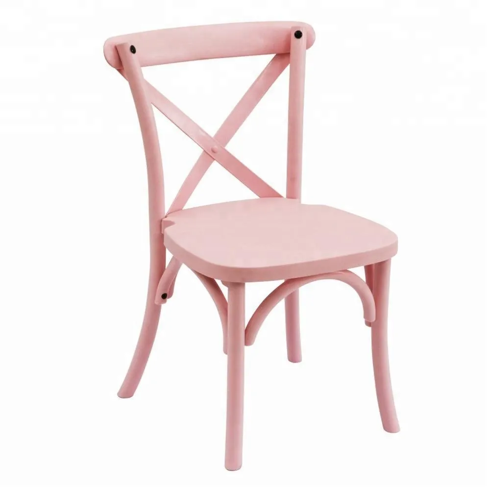 Kids Pink Cross Back Chair
