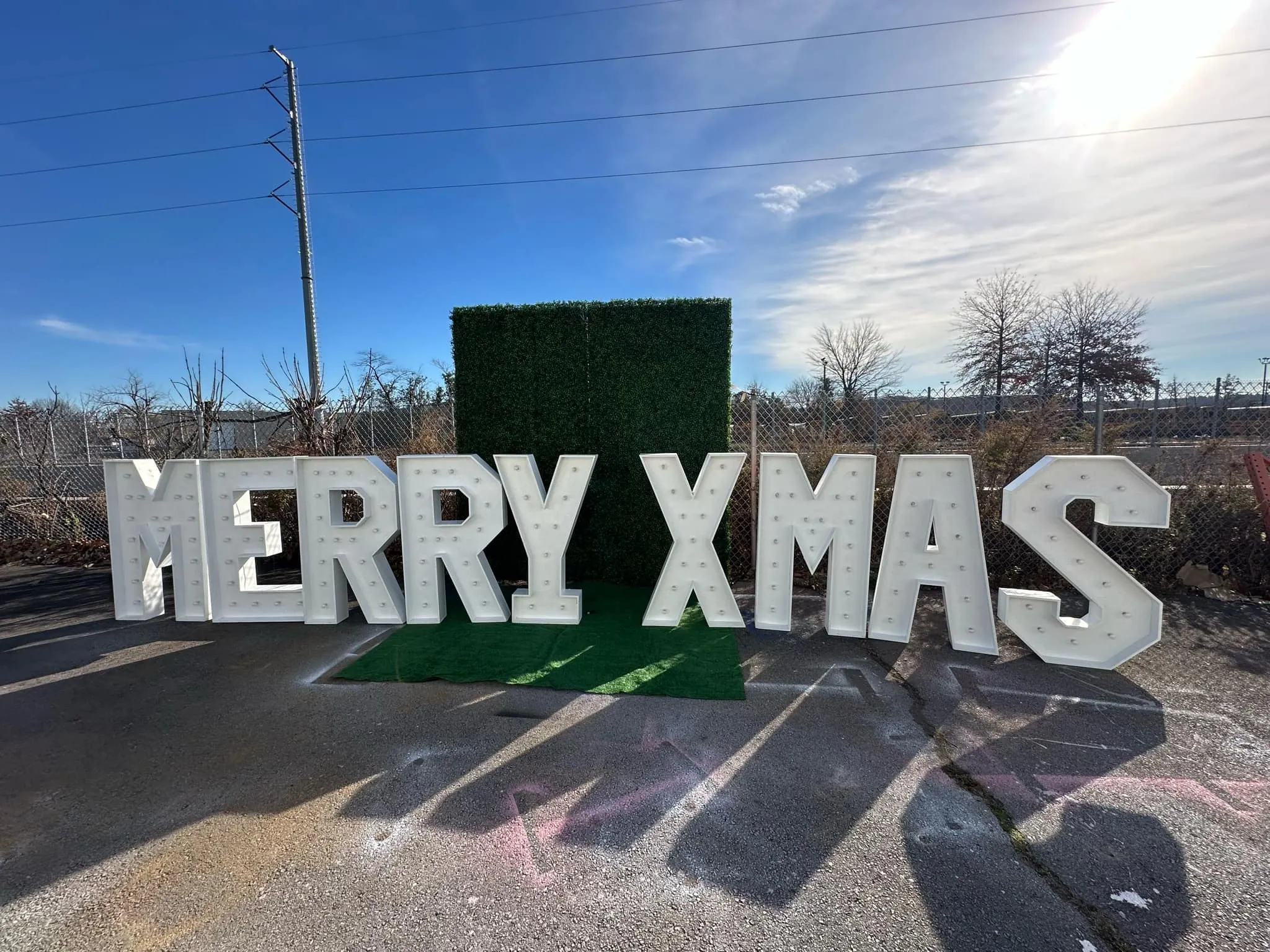 4ft MERRY XMAS Marquee Letters 