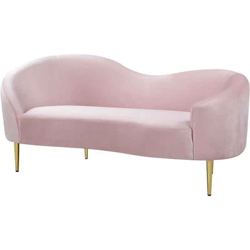 Pink Ritz Loveseat 