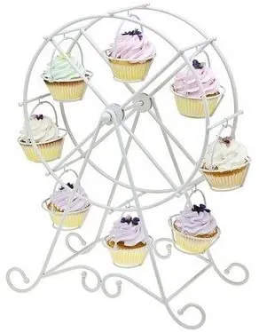 White Wheel Ferris Cupcake