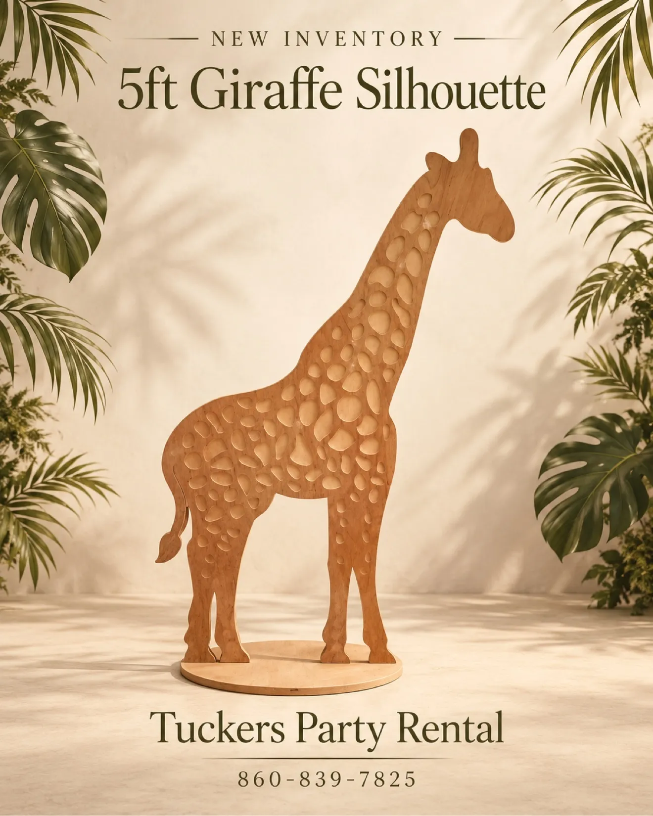 5ft Giraffe Silhouette