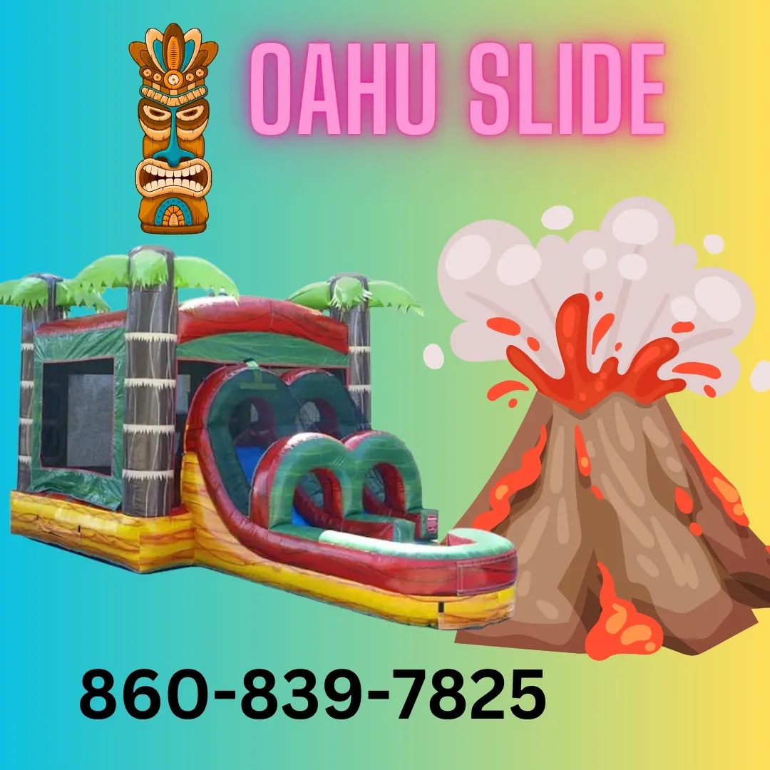 Oauhu Combo Slide Bounce House