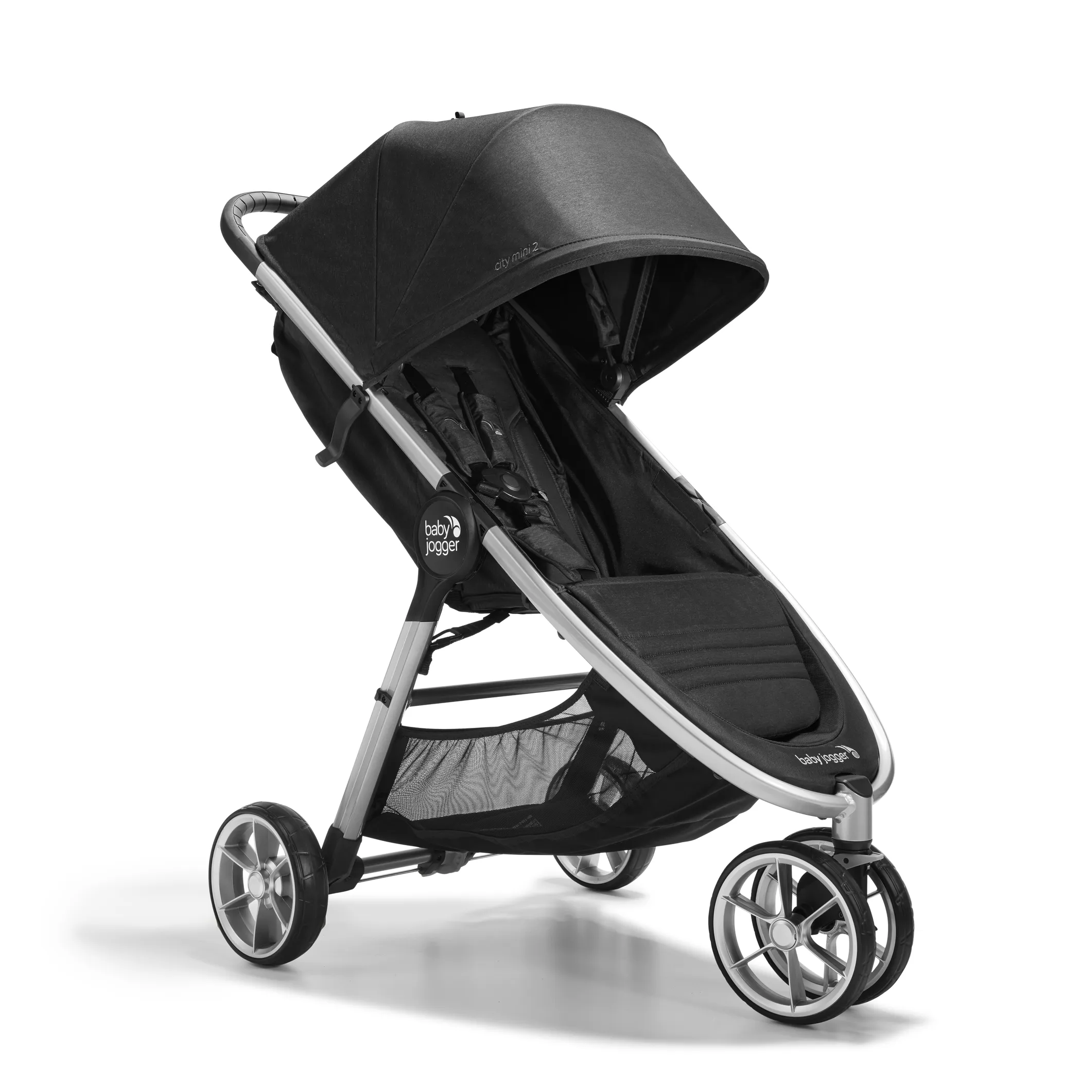 Single Stroller Baby Jogger City Mini + Fan + Rain Cover + Stroller Organizer 