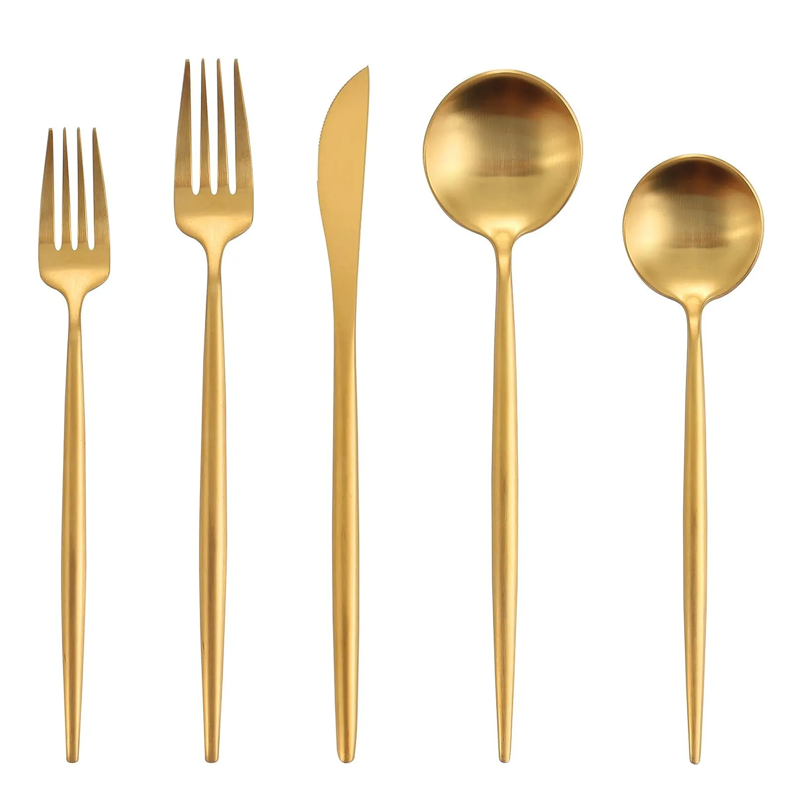 Gold Flatware Set