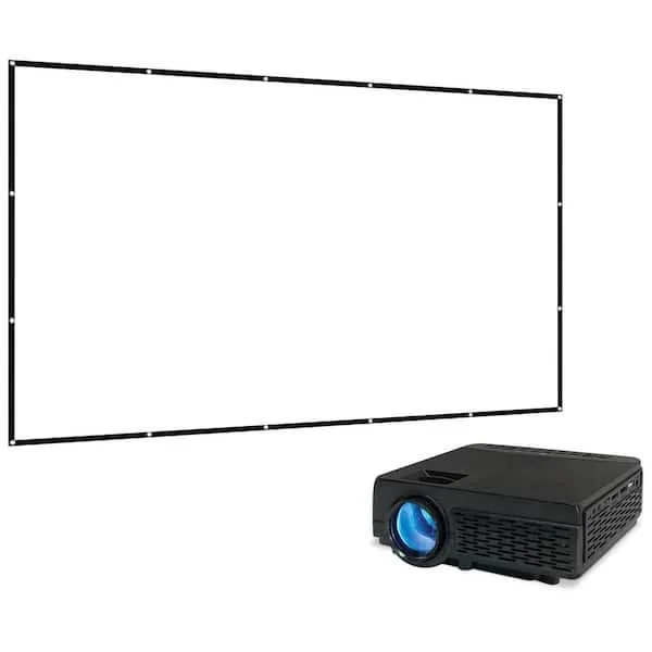 Projector with screen