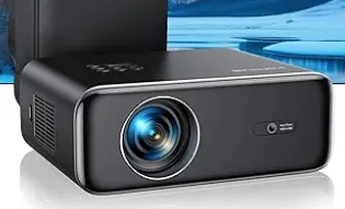  Vidéoprojecteur 4K WiFi Bluetooth 35000 Lumens Full HD 1080P, WiMiUS Projecteur 4K Supporté Zoom 50% Vidéoprojecteur WiFi6 Portable Home Cinéma/Extérieur pour Phone/TV Stick/PS5