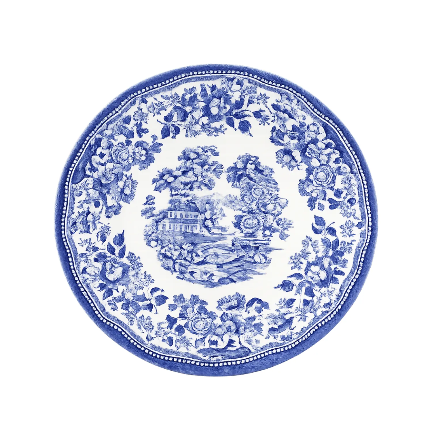 Plato Porcelana Azul