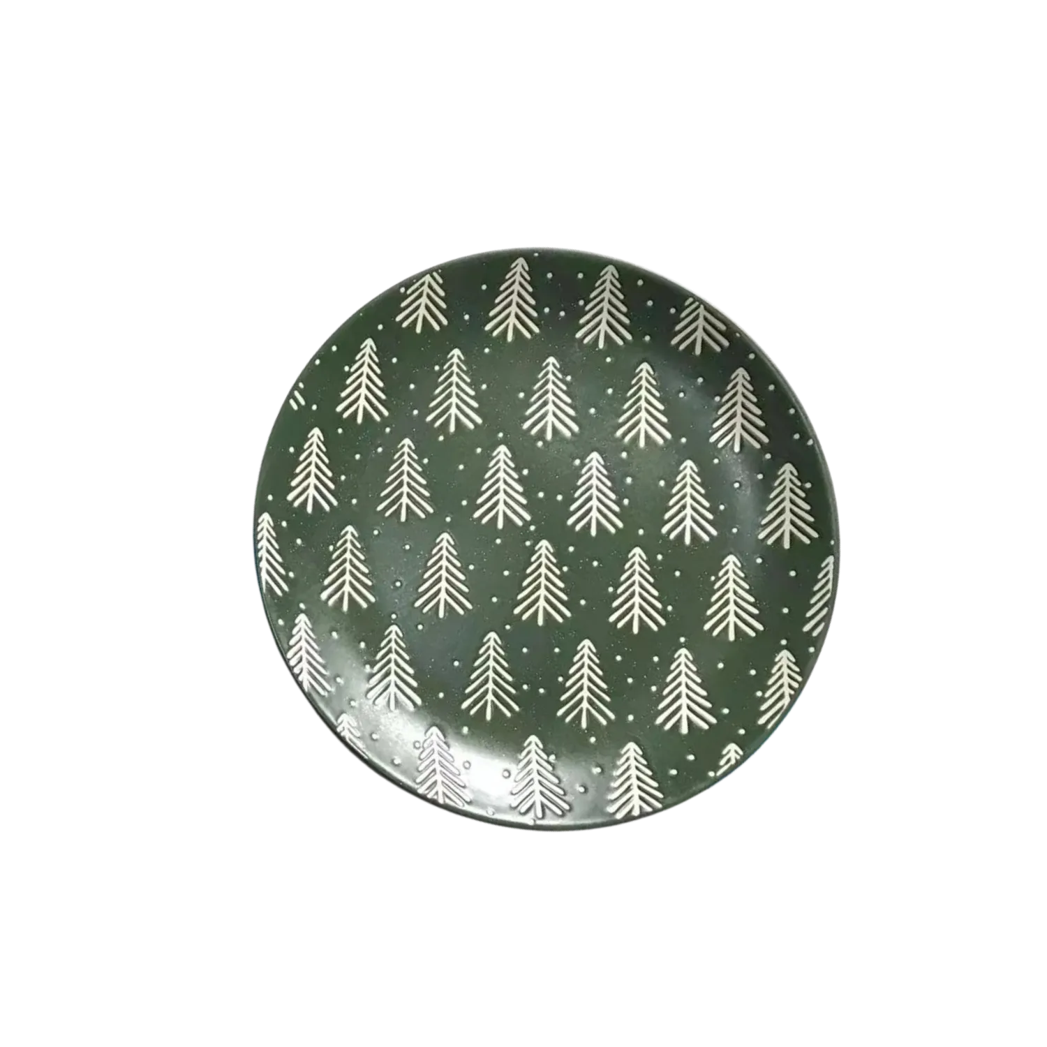 Plato Mediano Navideño Pinos
