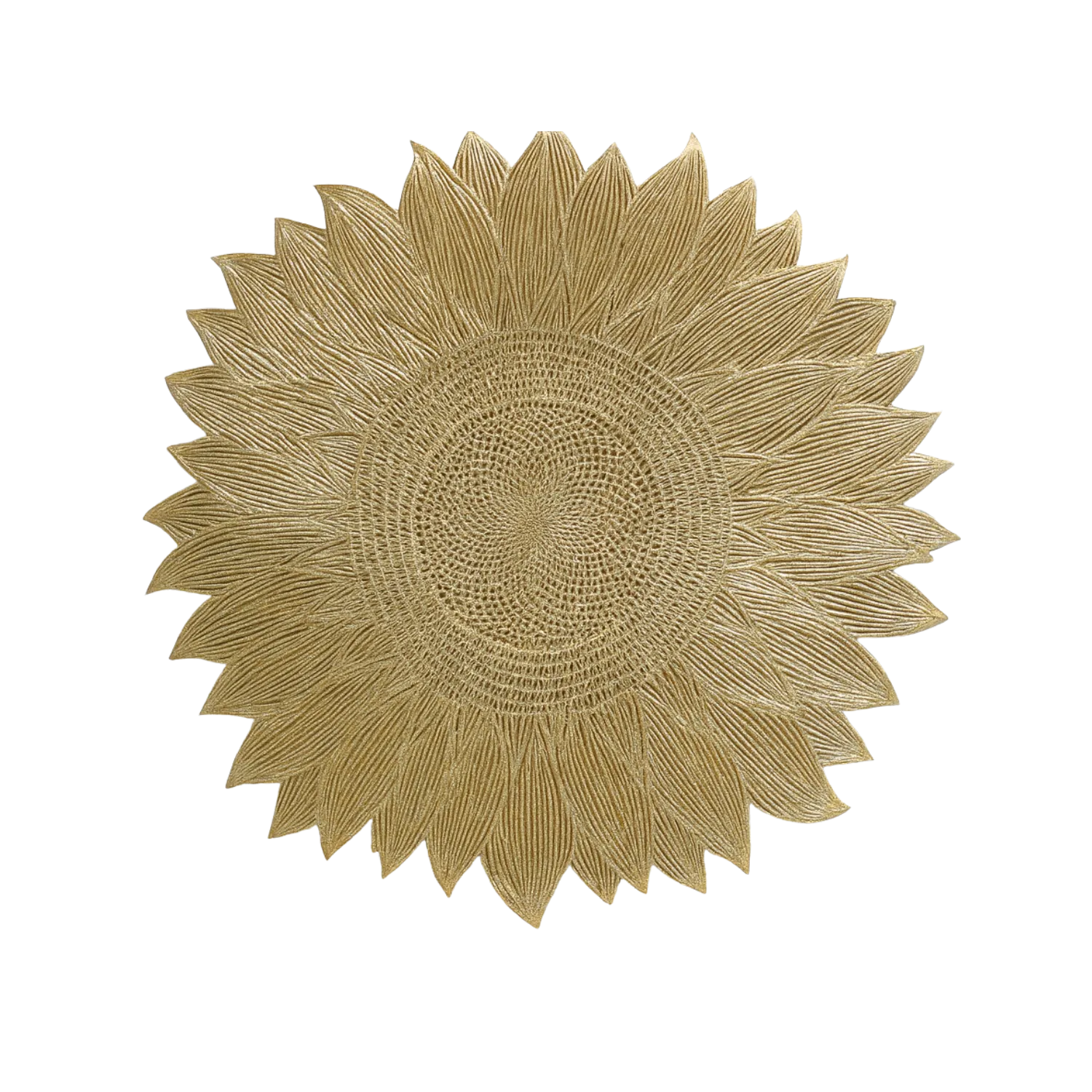 Individual Plástico Girasol Dorada