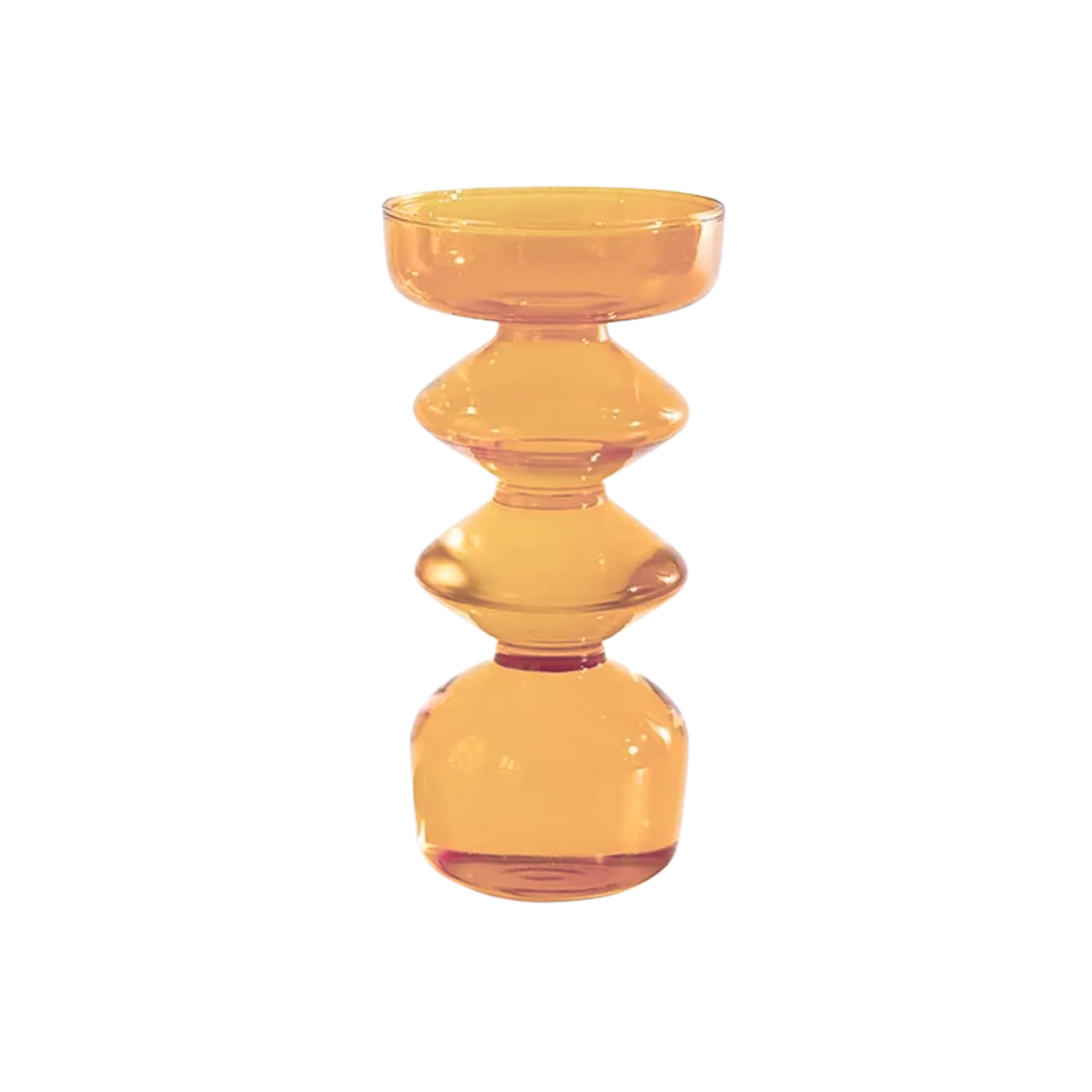 Florero Ondulado Amarillo