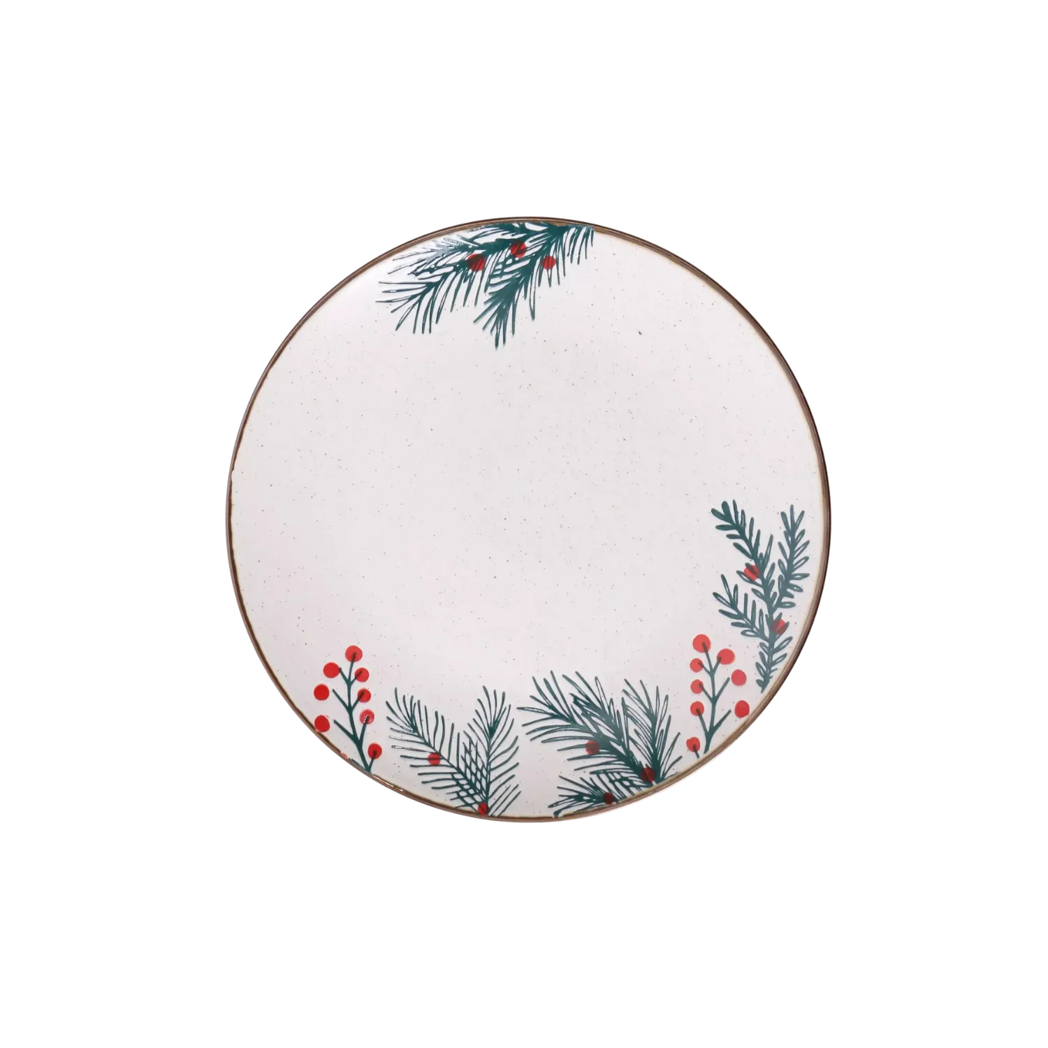 Plato Mediano Navideño Misletoe