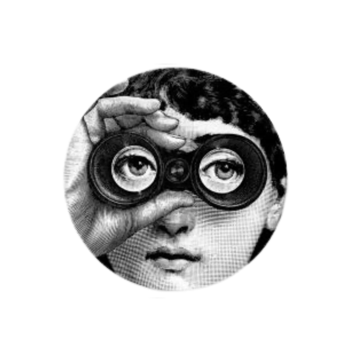 Set Mini Platos Blanco y Negro