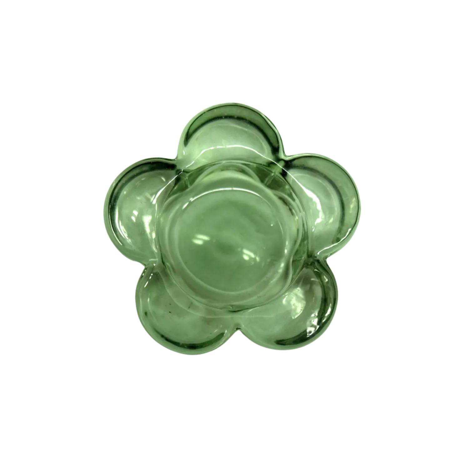 Portavelas Flor Verde