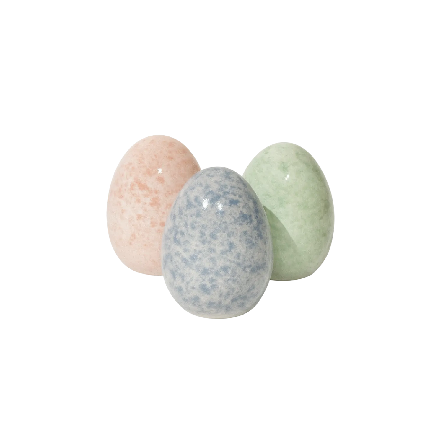 Set de 3 Huevos de Vidrio