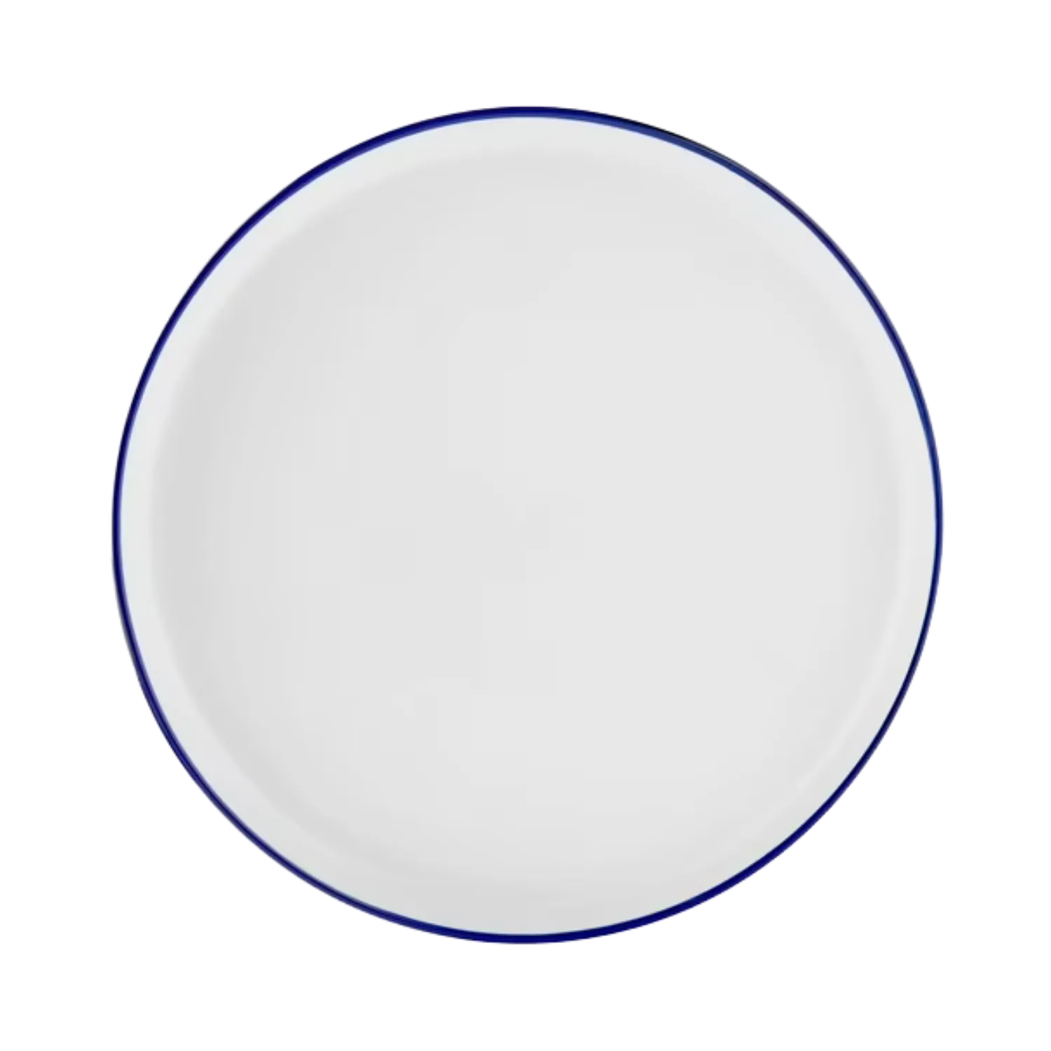 Plato Grande con Borde Azul