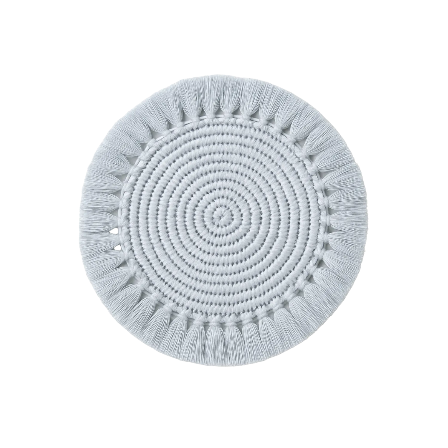 Individual Macramé Azul Claro