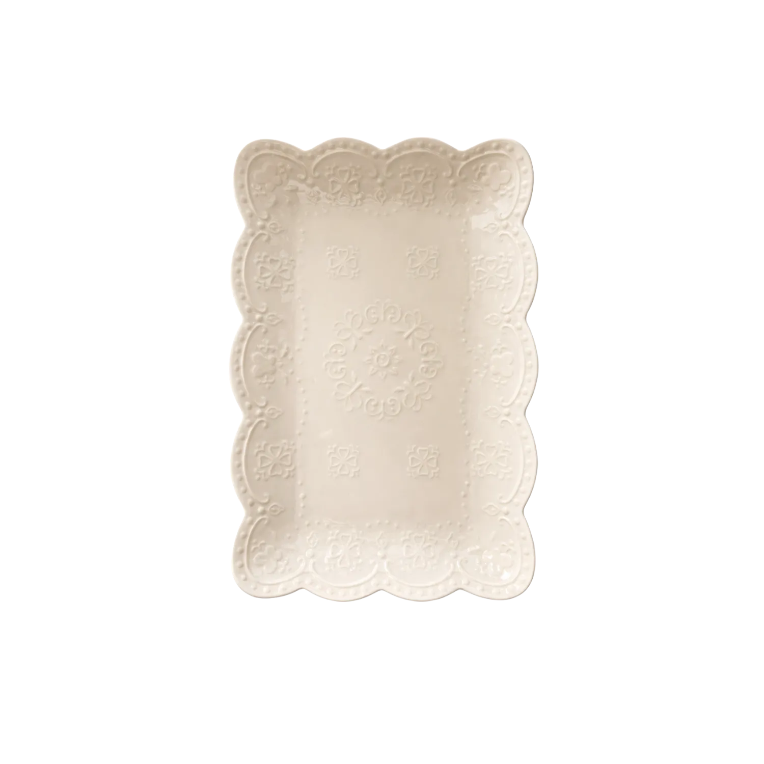 Plato Blanco de Servir Rectangular 