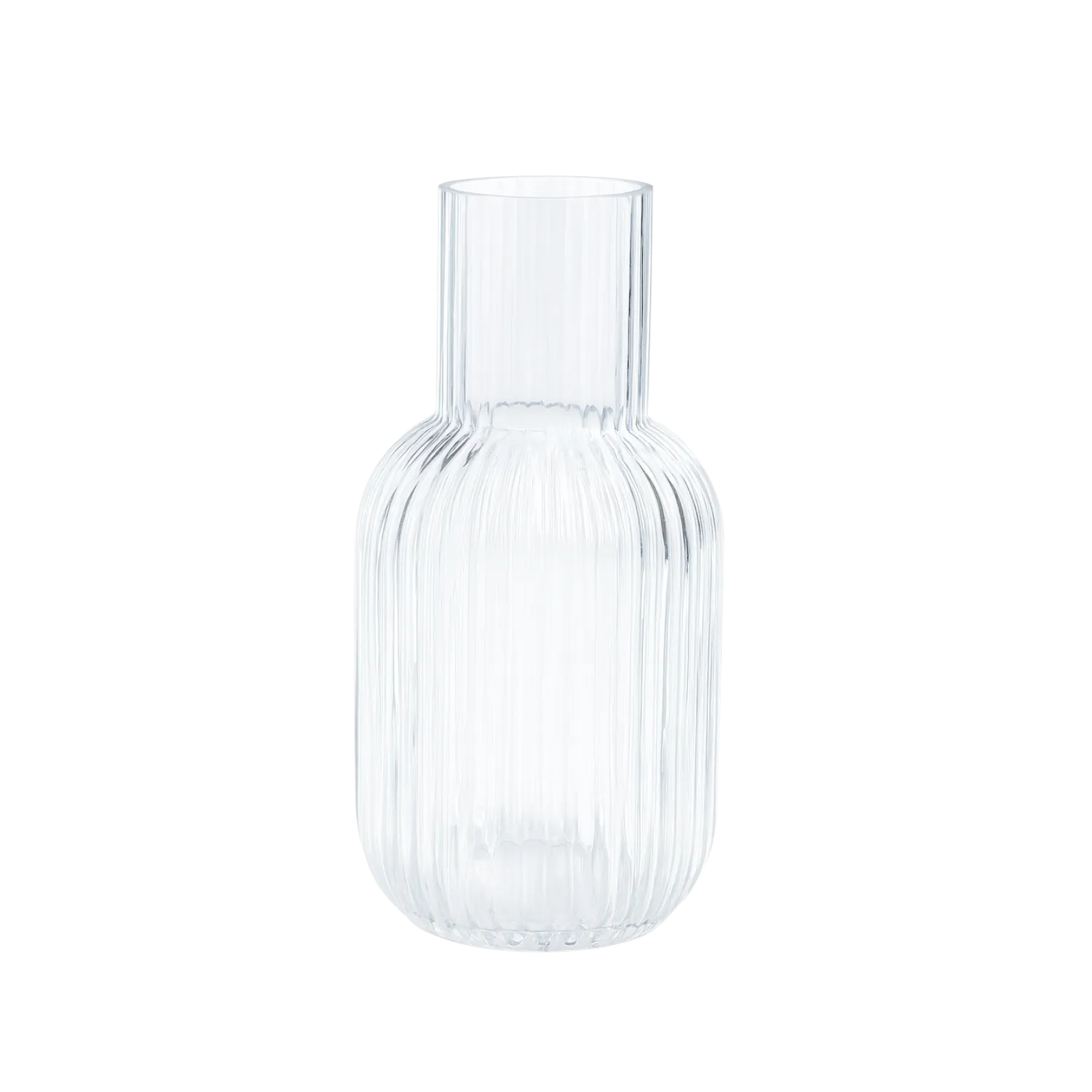 Florero de Vidrio Mediano con Relieve