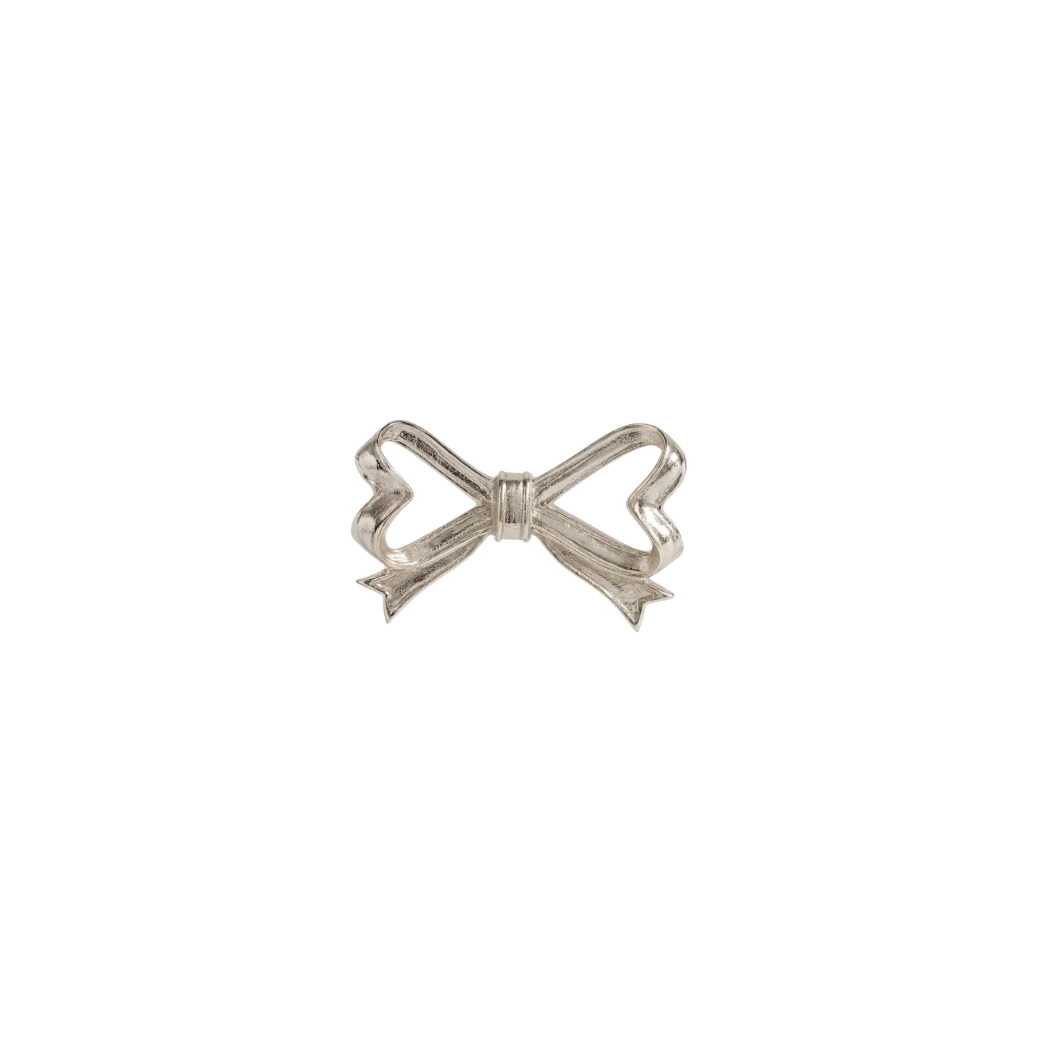 Servilletero Lazo Plateado