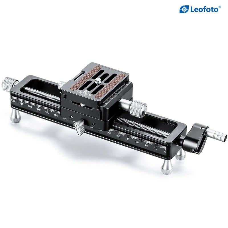Leofoto MP-180S Macro Focusing Rail with Rotating Arca-Type QR System (7.1")