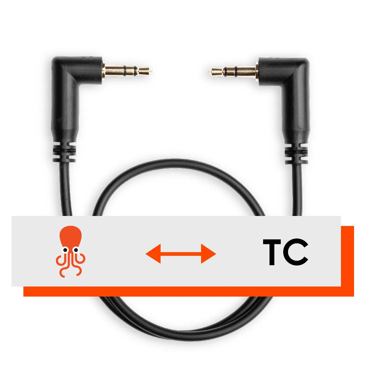 Tentacle Sync Tentacle to DSLR 3.5mm Mini-Jack Cable (Right Angle 12")