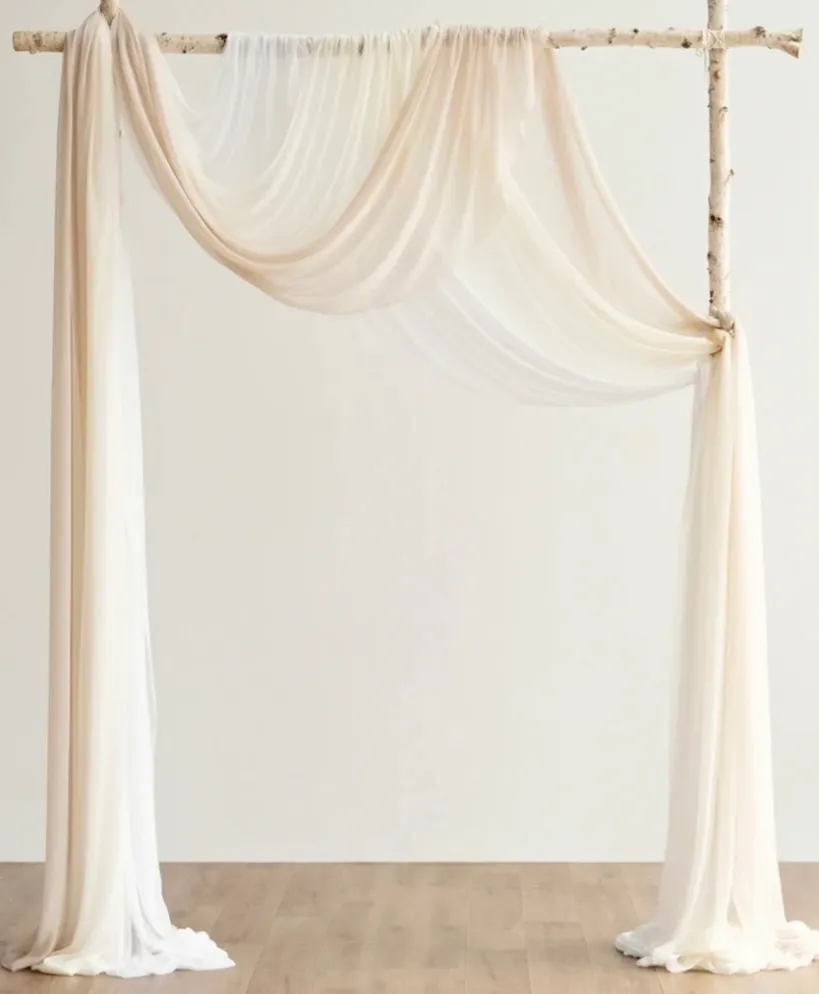 Ling’s Moments Arch Drape in Cream