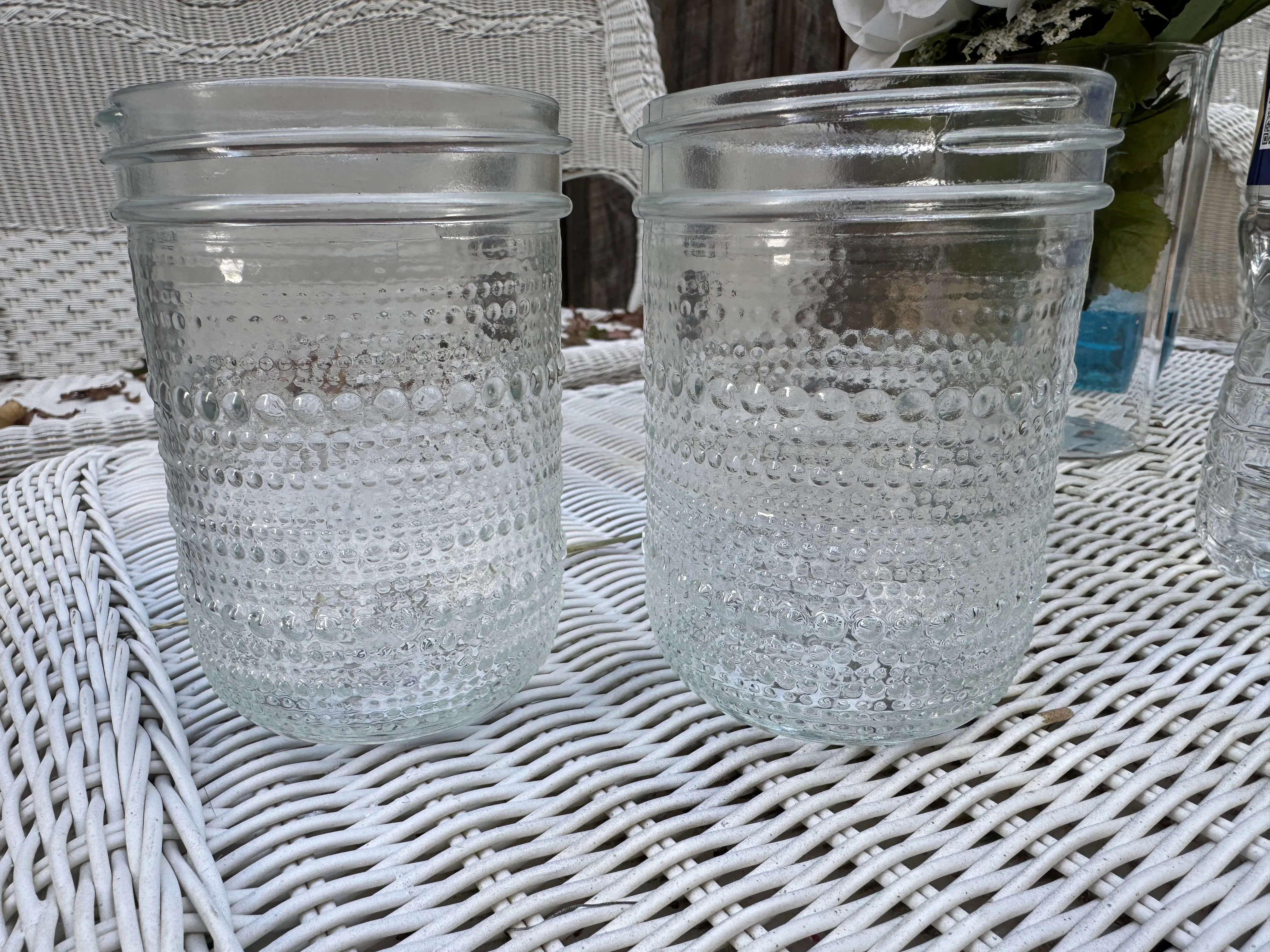 Beaded Mason Jars