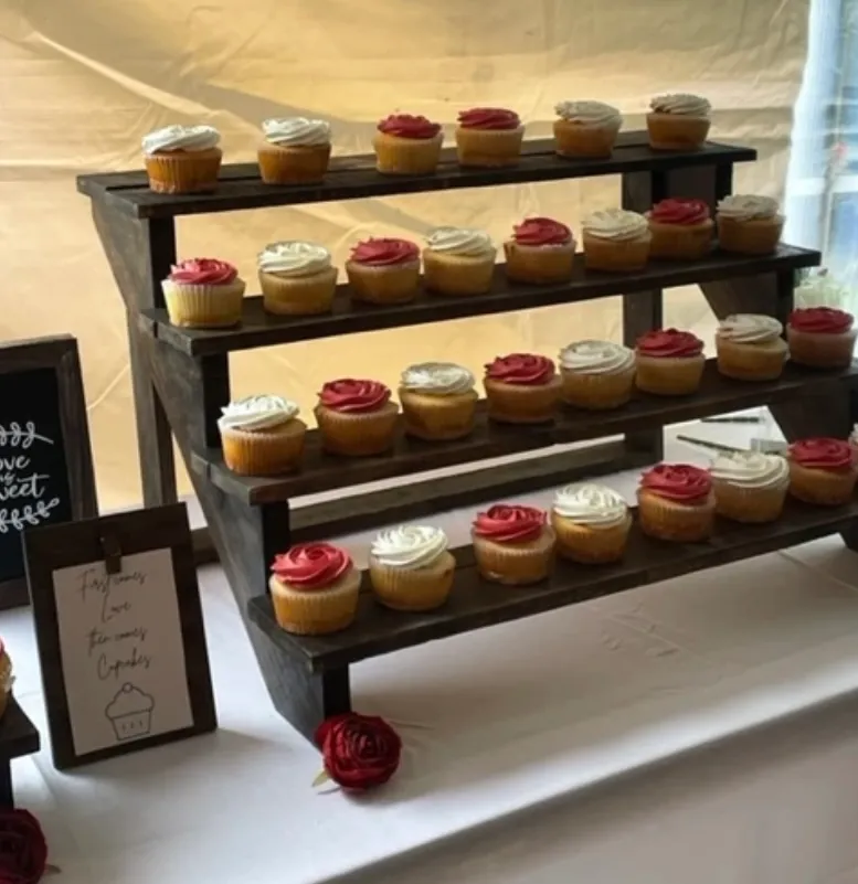 Wood Cupcake Risers