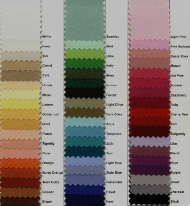 Tablecloths (Various Colors)