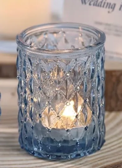 Bue Glass Votives