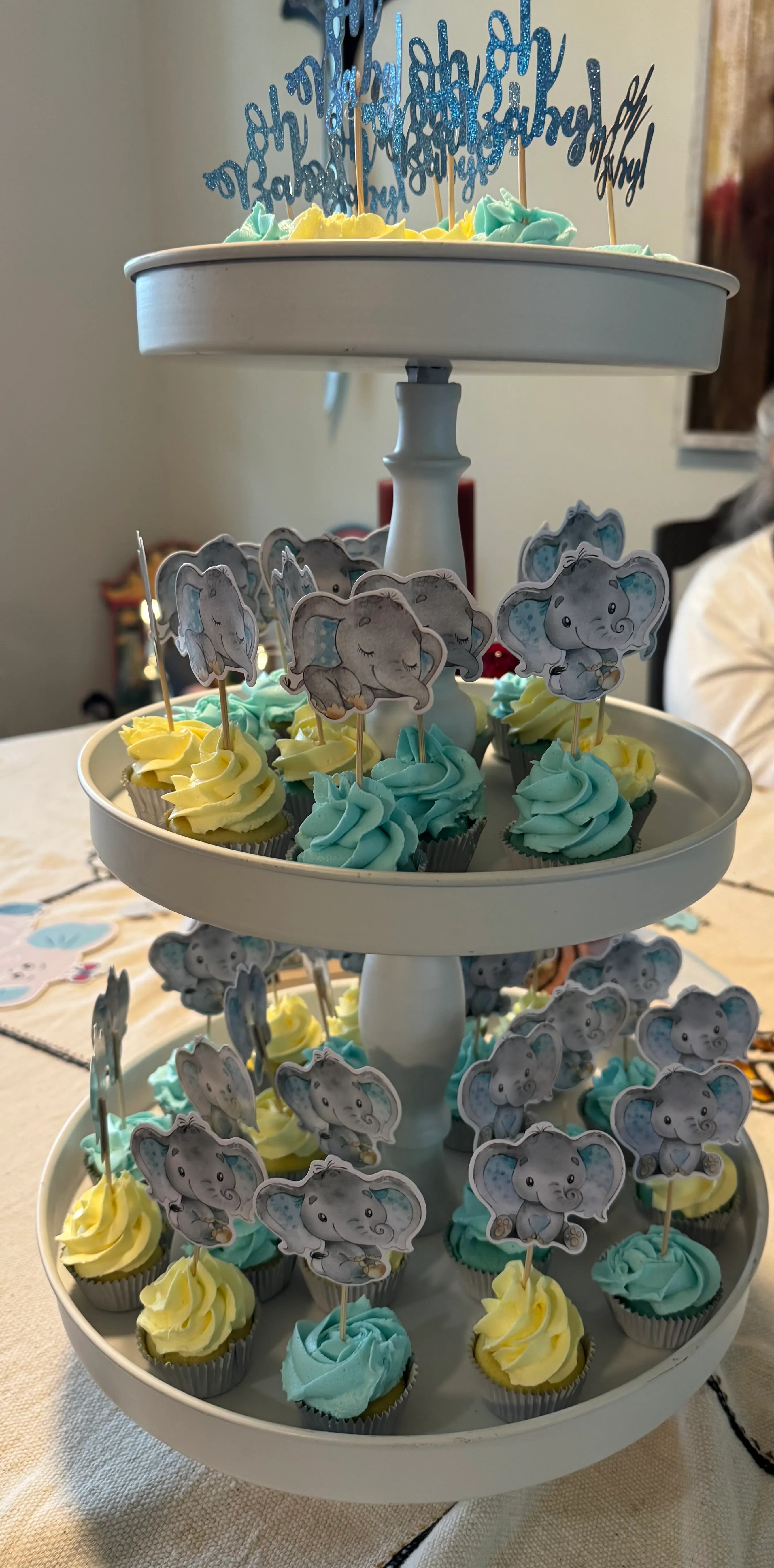 White 3-Tier Cupcake Stand