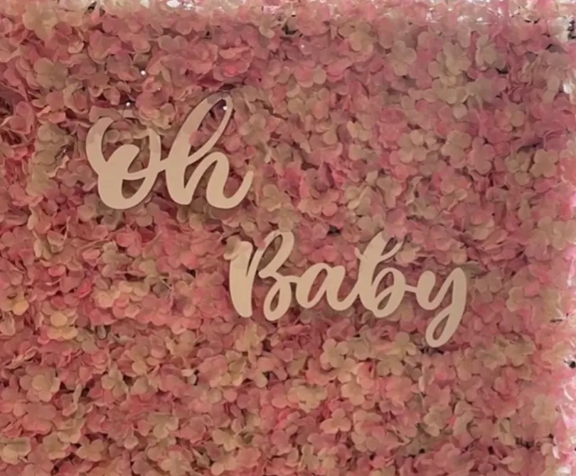 “Oh Baby” Wood Sign for Backdrop 