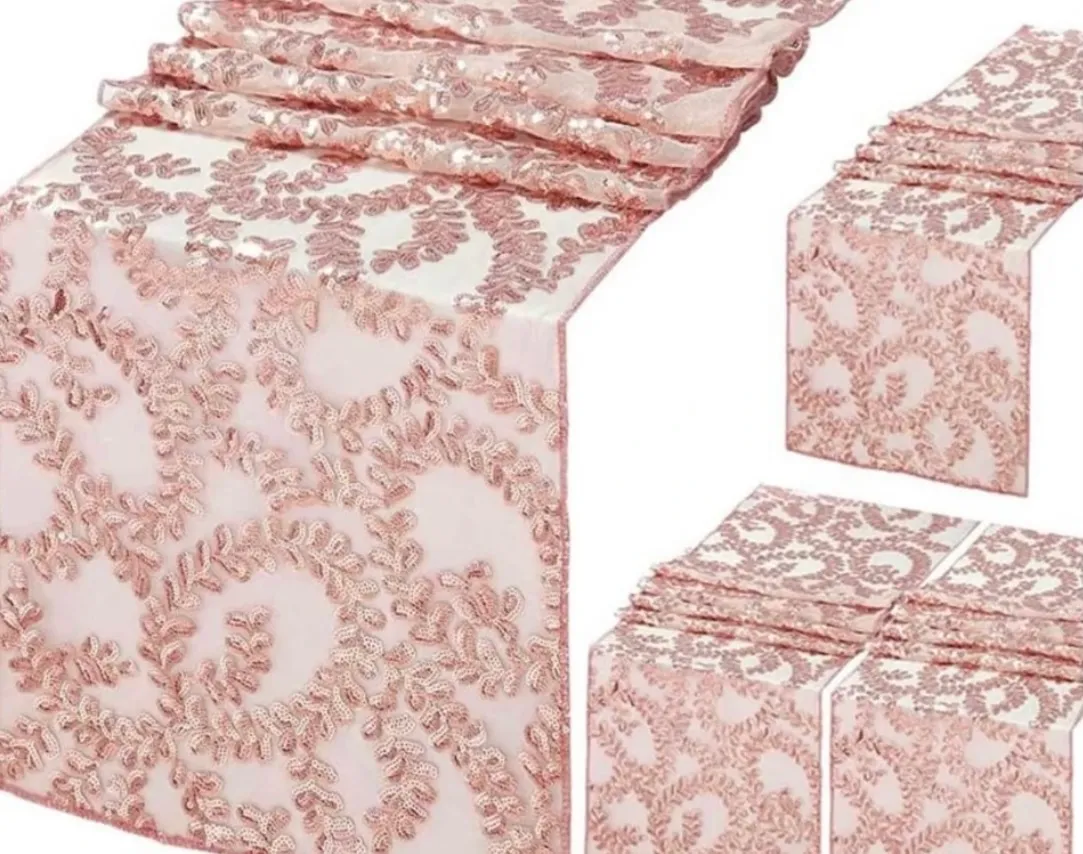 Rose Gold Table Runners