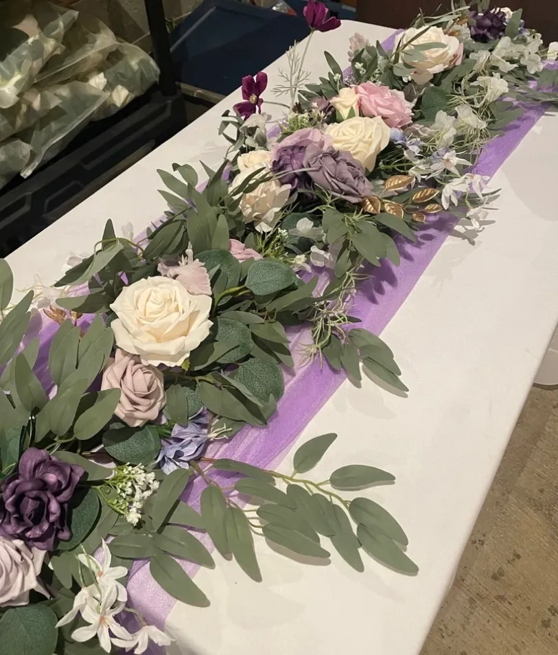 6’ Ling’s Moments Eucalyptus Garland in Lilac
