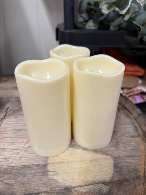 6" Flameless Pillars