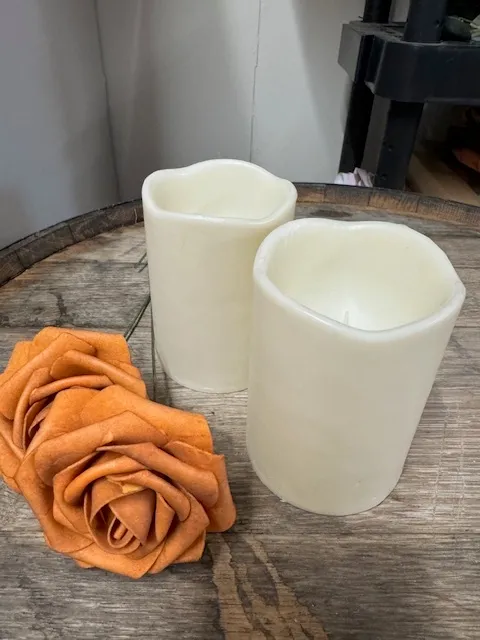 4" Flameless Pillars