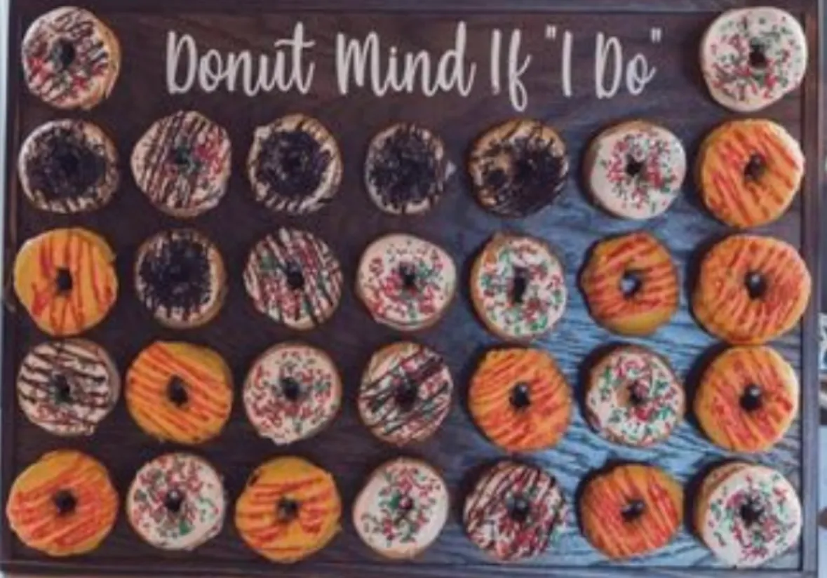 Dark Wood Donut Wall Easel