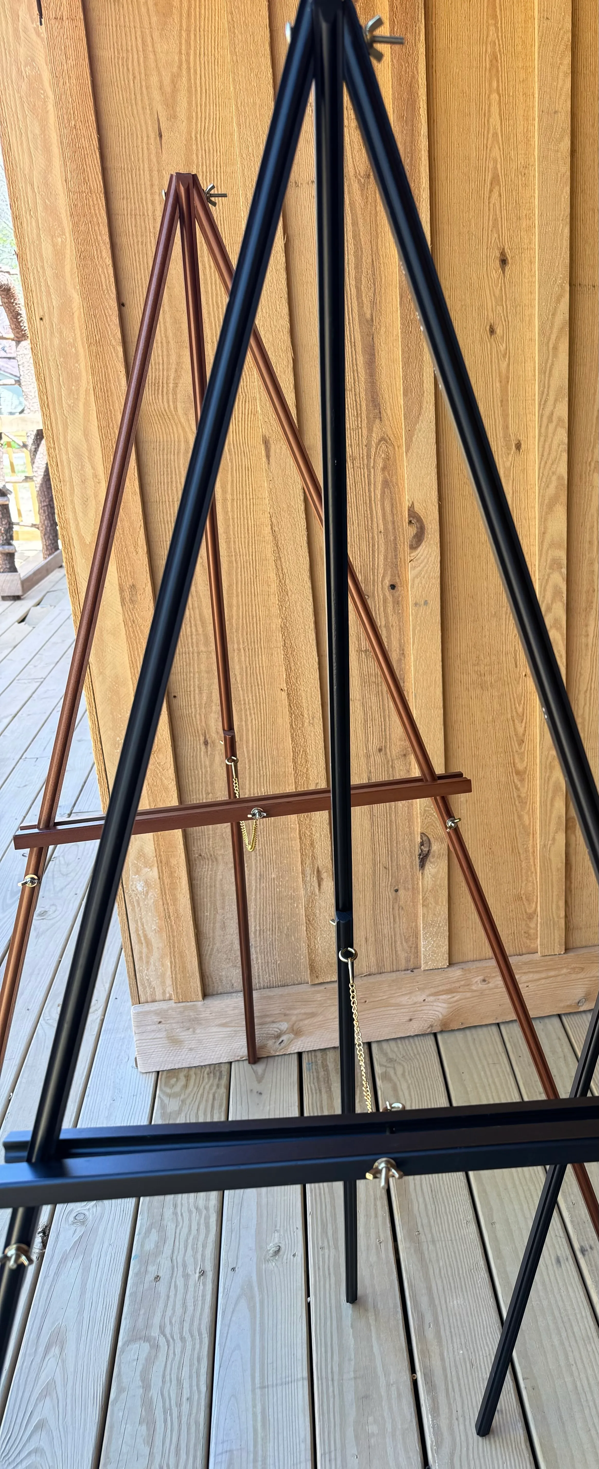 Brown Wood Easels (65" Tall)