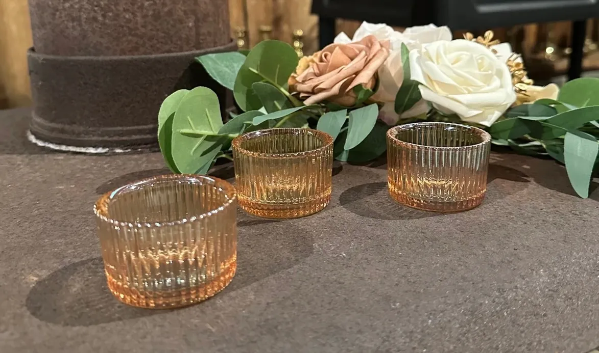 Rose Gold Short Votives