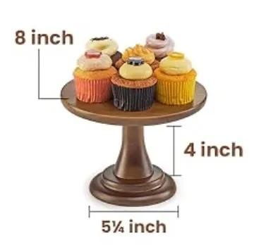 Wood Cake Stand (8 inch)