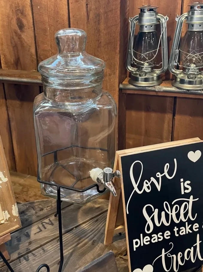 Gallon Glass Beverage Dispenser 