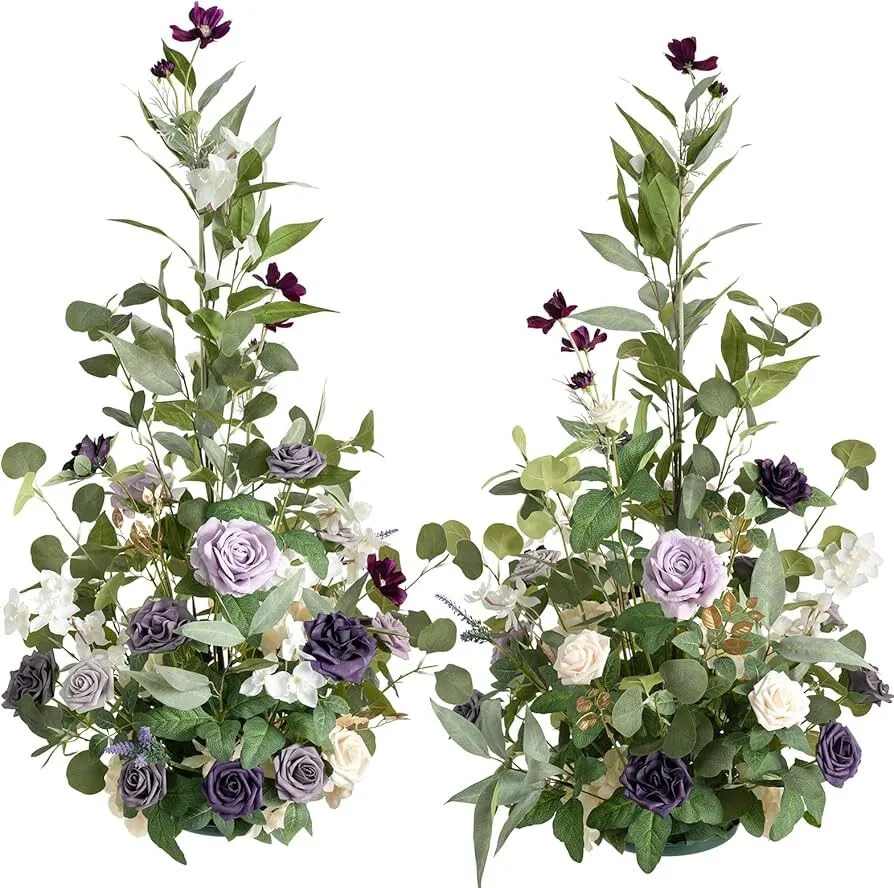 Ling’s Free-Standing Flowers in Lilac & Gold
