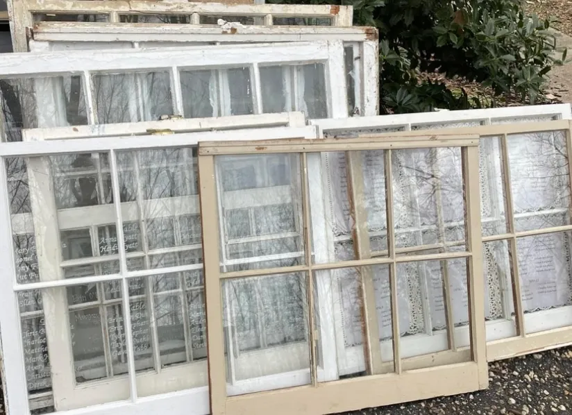 Old Windows for Seating Chart