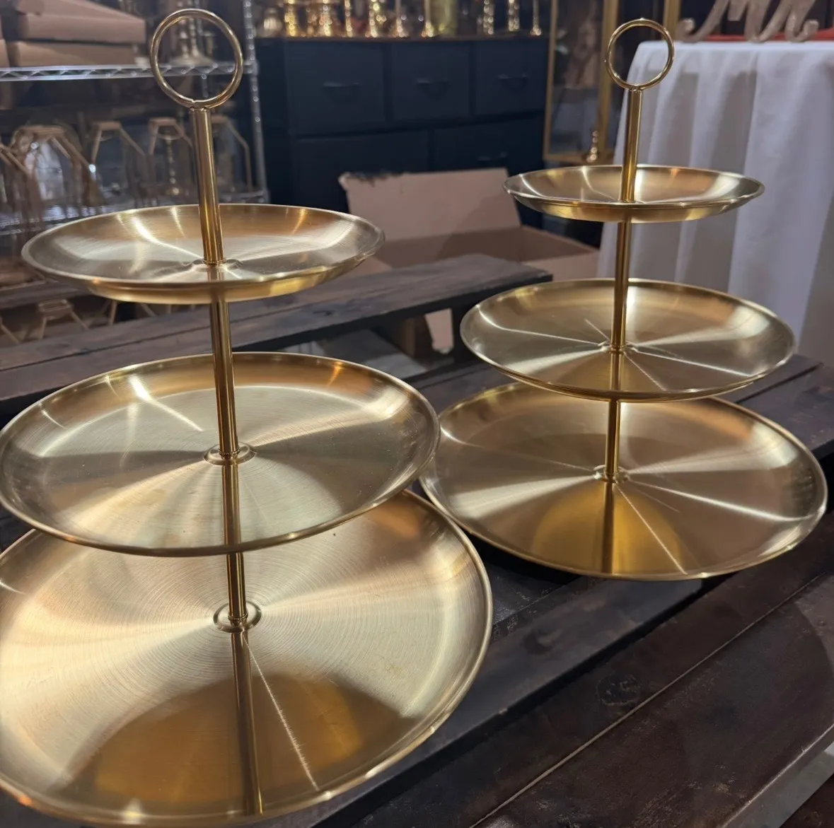 Gold 3-Tier Stand