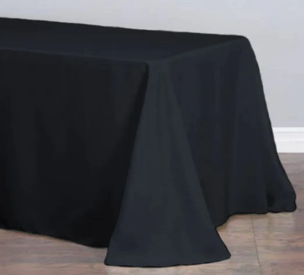 Tablecloths (Black, Rectangular ) 