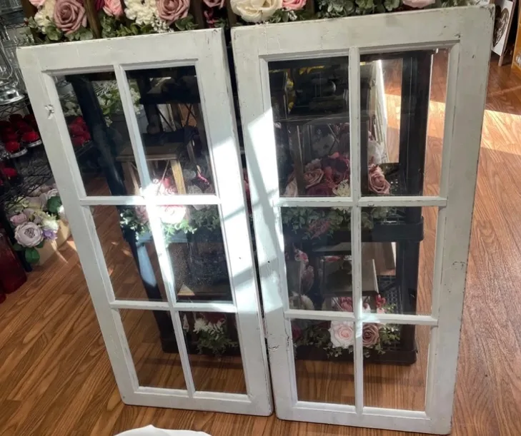 6-Pane Tall White Windows